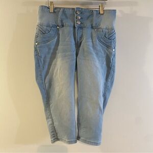 MX Jeans Butt Lifting 83% Cotton Capris Size 13